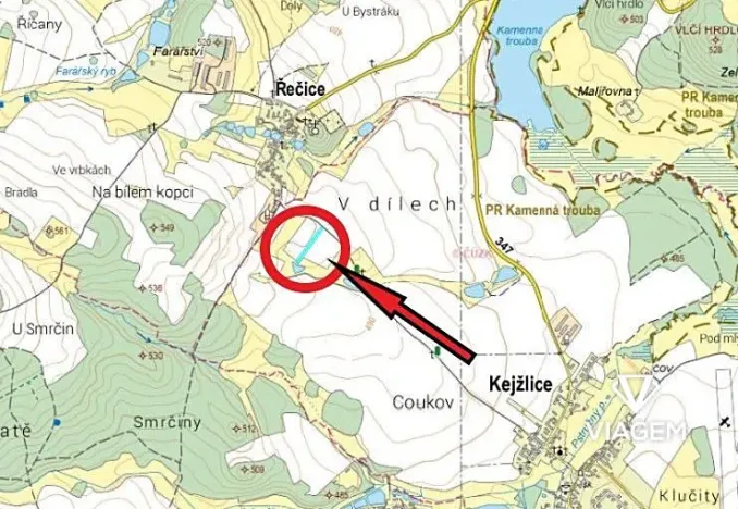 Prodej podílu pole, Kejžlice, 2768 m2