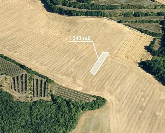 Prodej pole, Ivančice, 1543 m2