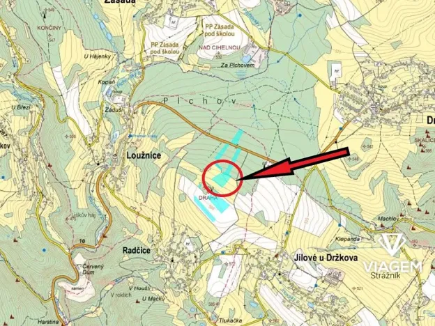 Prodej podílu pole, Radčice, 1133 m2