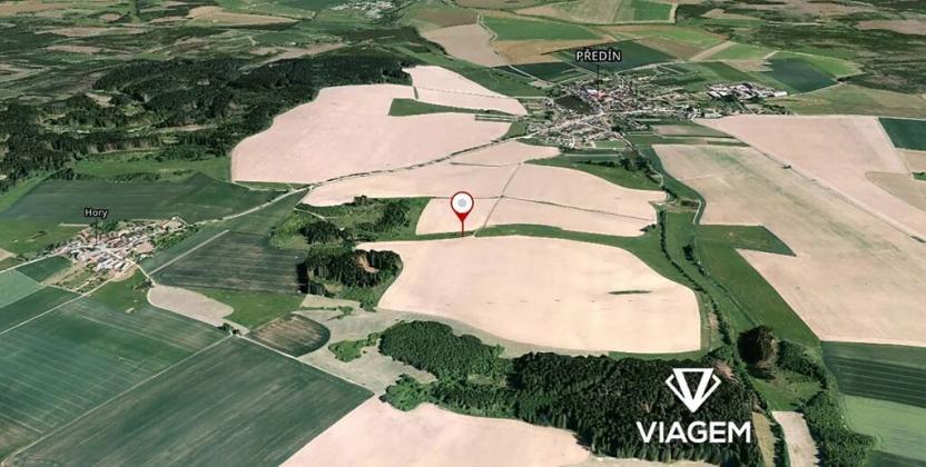 Prodej podílu pole, Předín, 928 m2