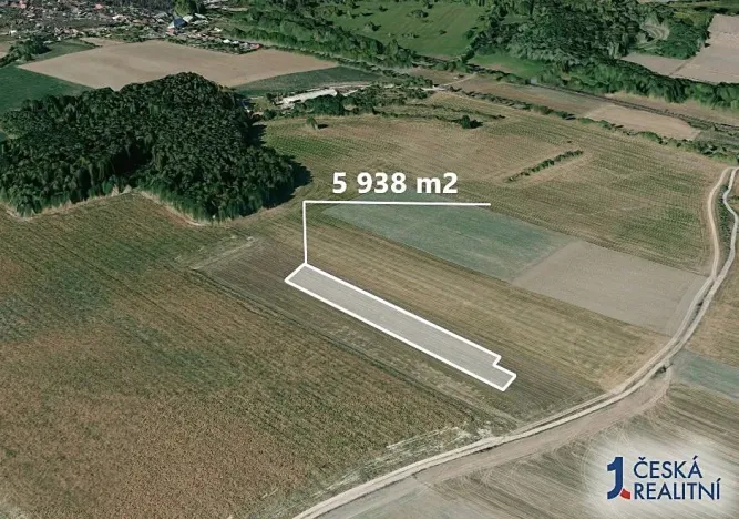 Prodej podílu pole, Velký Borek, 948 m2