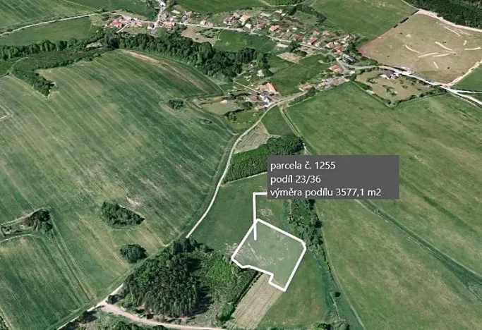 Prodej podílu pole, Zbraslavice, 3888 m2