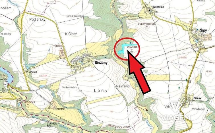 Prodej podílu pole, Šípy, 1150 m2