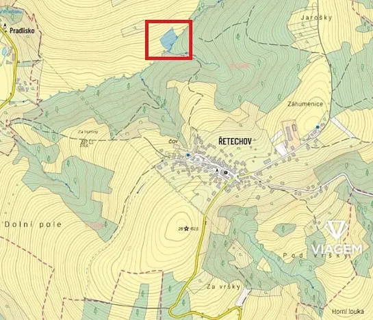 Prodej podílu pole, Luhačovice, 3603 m2