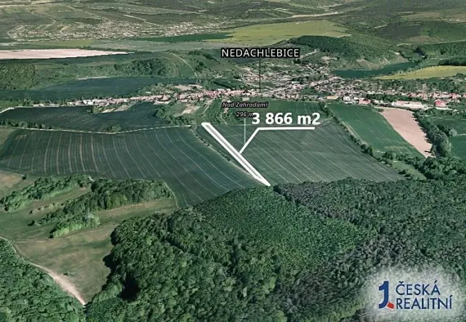 Prodej podílu pole, Nedachlebice, 644 m2