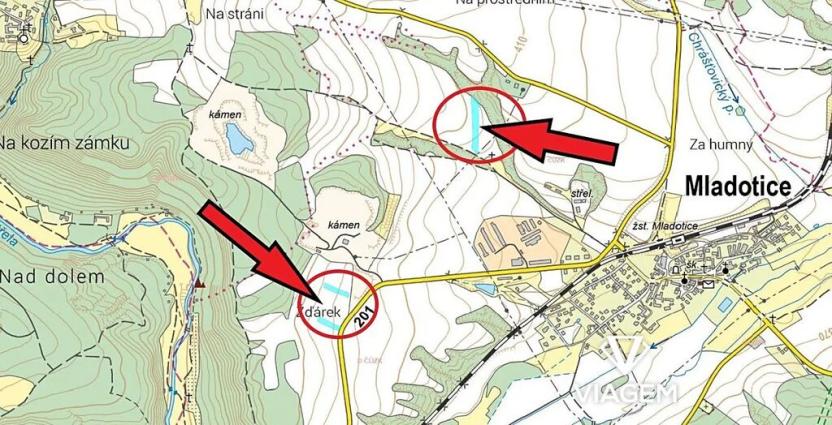 Prodej podílu pole, Mladotice, 960 m2