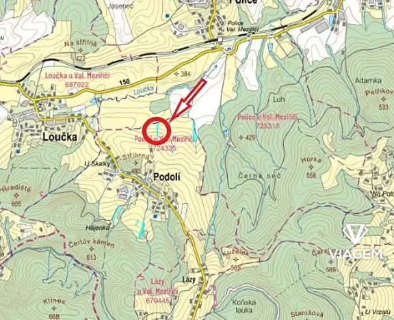 Prodej podílu pole, Podolí, 2102 m2