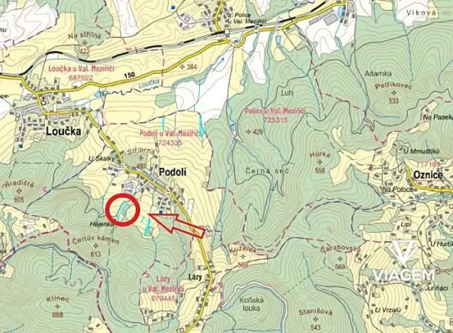 Prodej podílu pole, Podolí, 3506 m2