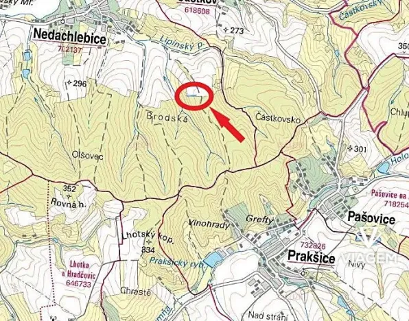 Prodej pole, Nedachlebice, 1926 m2