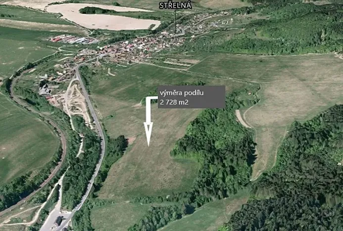 Prodej podílu pole, Střelná, 2728 m2