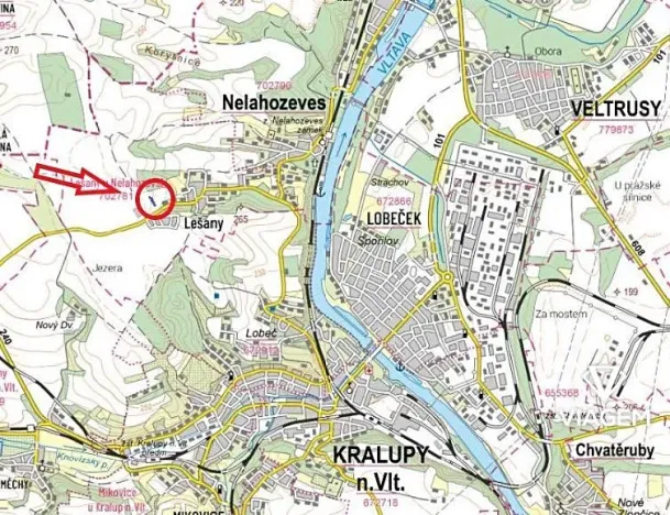 Prodej podílu pole, Nelahozeves, 1519 m2