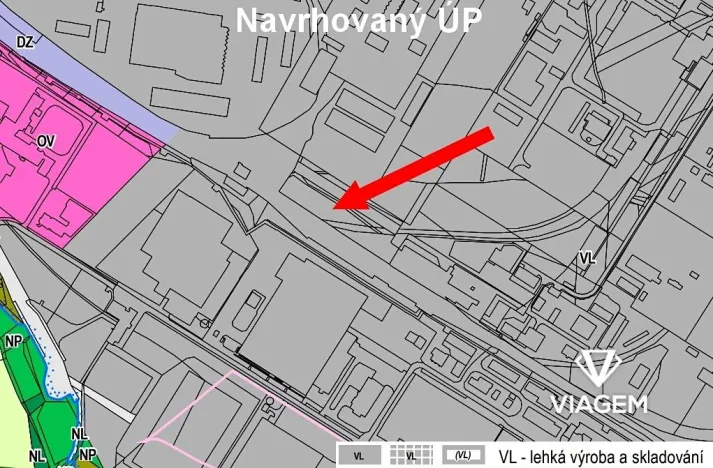 Prodej komerčního pozemku, Pardubice, 3399 m2