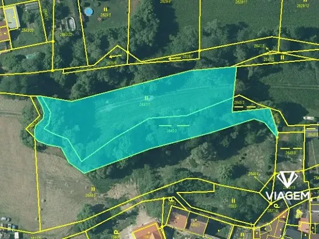 Prodej podílu zahrady, Dačice, 1703 m2