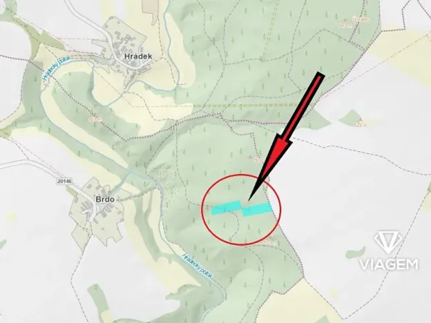 Prodej podílu lesa, Manětín, 4219 m2