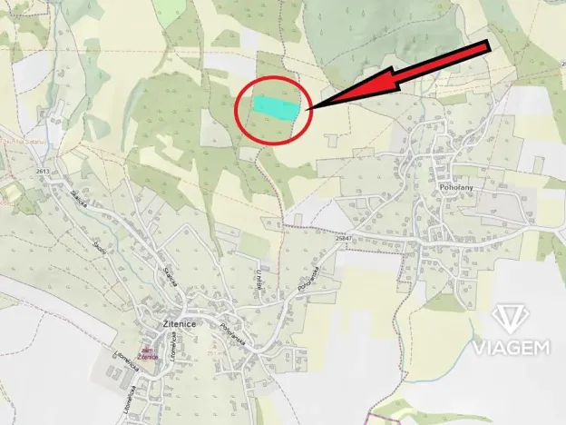 Prodej podílu zahrady, Žitenice, 1116 m2