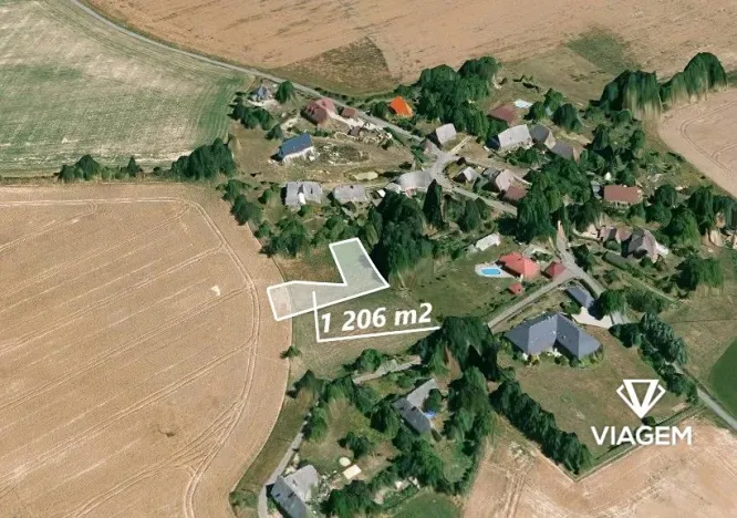 Prodej zahrady, Chvalkovice, 1206 m2