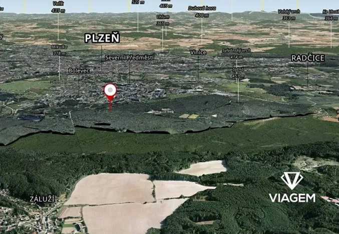 Prodej podílu pole, Plzeň, 2721 m2