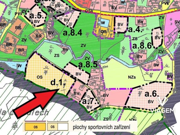 Prodej podílu pozemku pro bydlení, Podmoklany, 642 m2