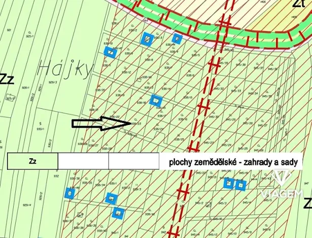 Prodej zahrady, Sobotovice, 381 m2