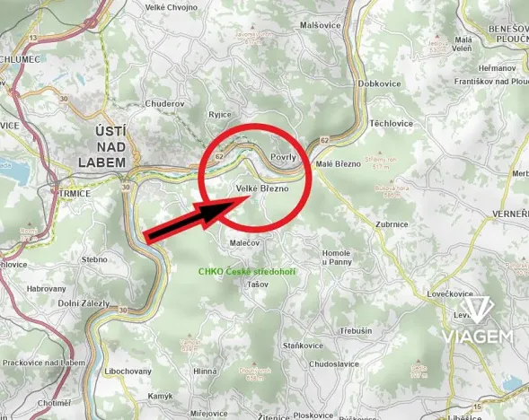 Prodej zahrady, Velké Březno, 1856 m2