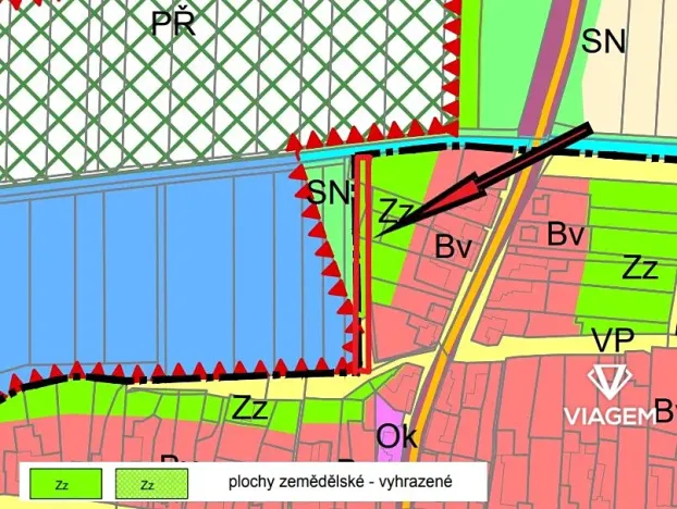 Prodej podílu zahrady, Božice, 163 m2