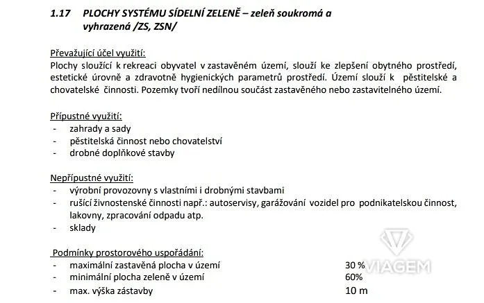 Prodej zahrady, Měšice, 398 m2