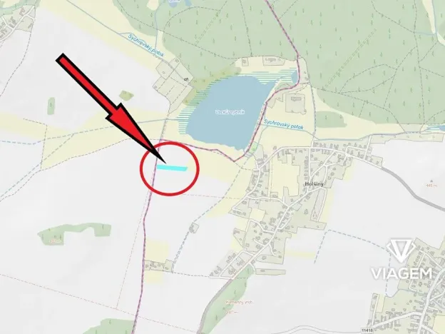 Prodej podílu pole, Rosovice, 1508 m2