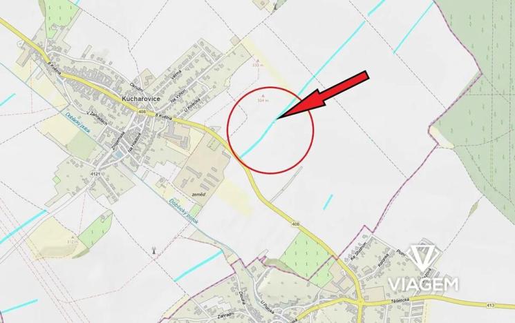 Prodej podílu pole, Kuchařovice, 993 m2