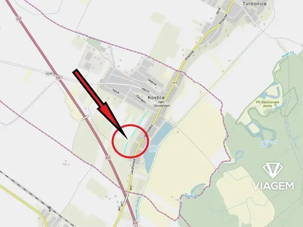 Prodej podílu pole, Kostice, 1212 m2