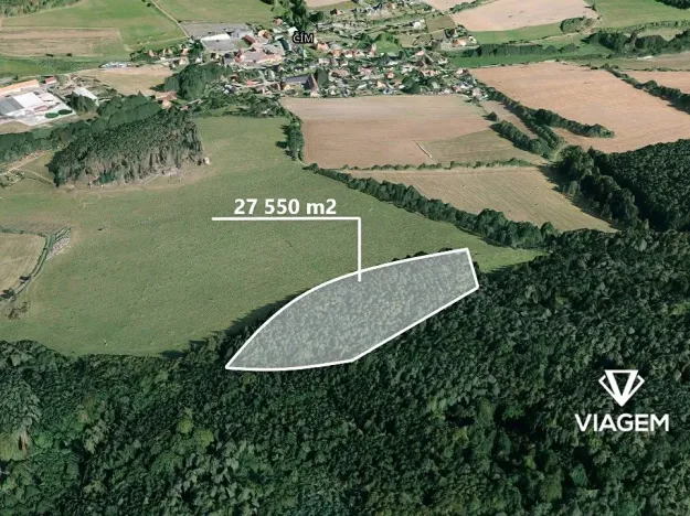 Prodej podílu lesa, Čím, 13775 m2
