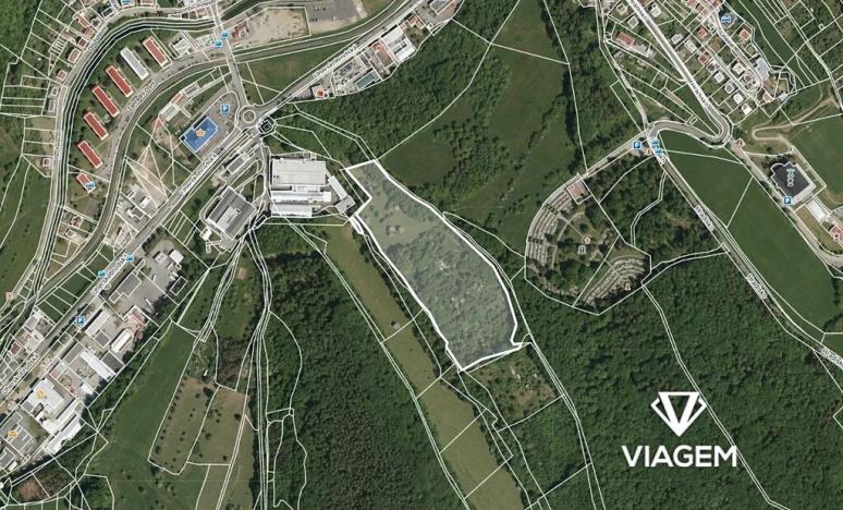 Prodej podílu komerčního pozemku, Luhačovice, 4164 m2