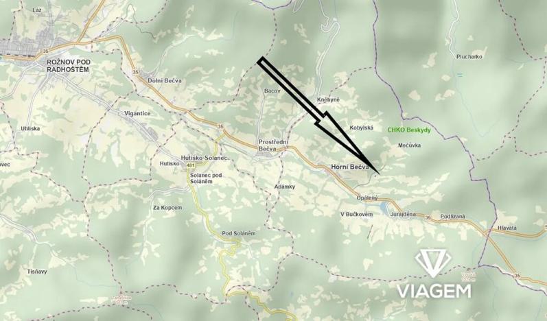 Prodej podílu zahrady, Horní Bečva, 105 m2