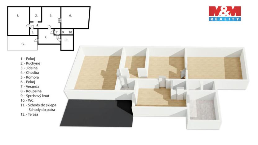 Prodej chalupy, Choustník - Kajetín, 105 m2