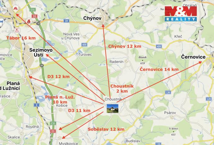 Prodej chalupy, Choustník - Kajetín, 105 m2