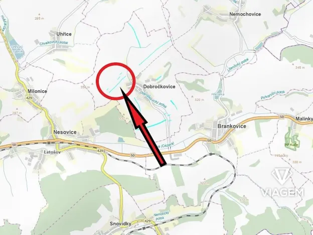 Prodej podílu pole, Dobročkovice, 3142 m2