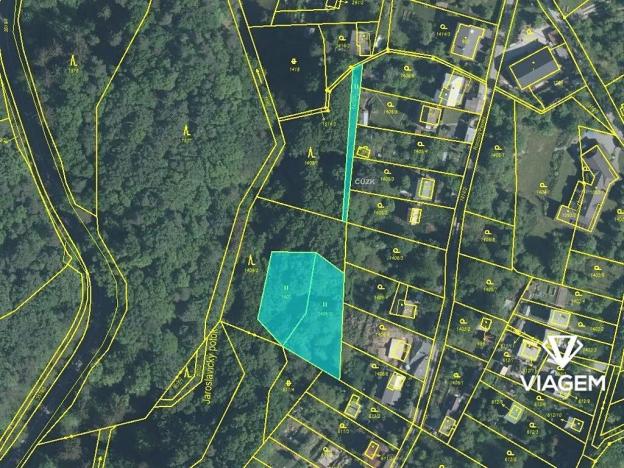 Prodej podílu zahrady, Zlín, 2388 m2