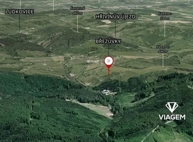Prodej lesa, Březůvky, 1917 m2