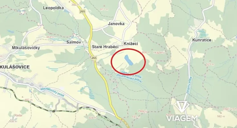 Prodej podílu pole, Šluknov, Knížecí, 3781 m2