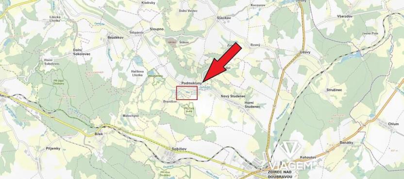 Prodej zahrady, Podmoklany, 3274 m2