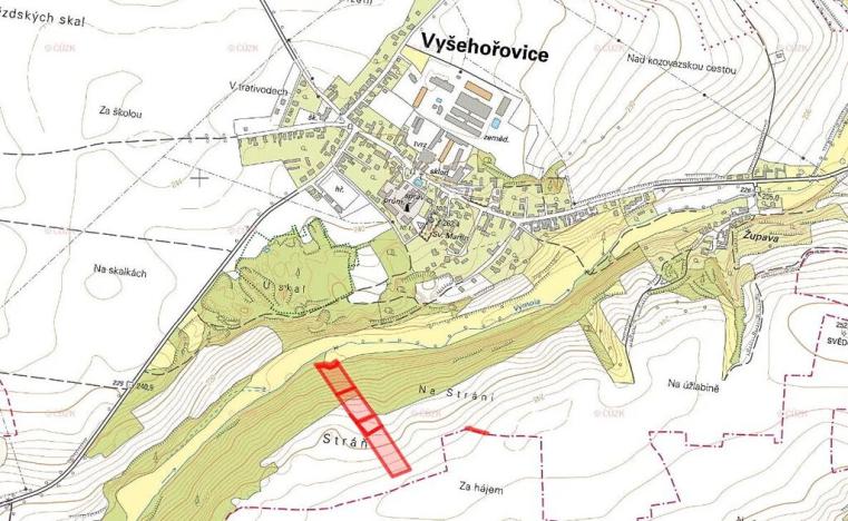 Prodej pole, Vyšehořovice, 19741 m2