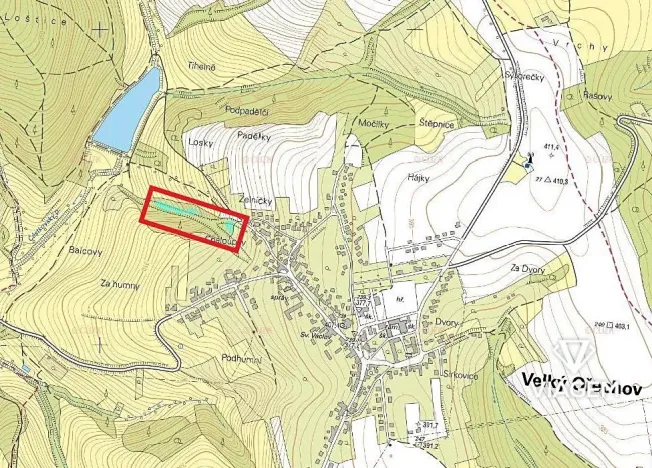 Prodej lesa, Velký Ořechov, 2756 m2