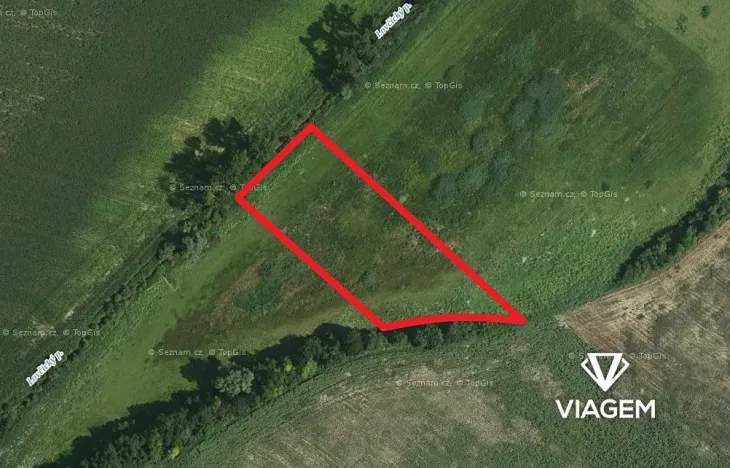 Prodej podílu pole, Lovčice, 935 m2