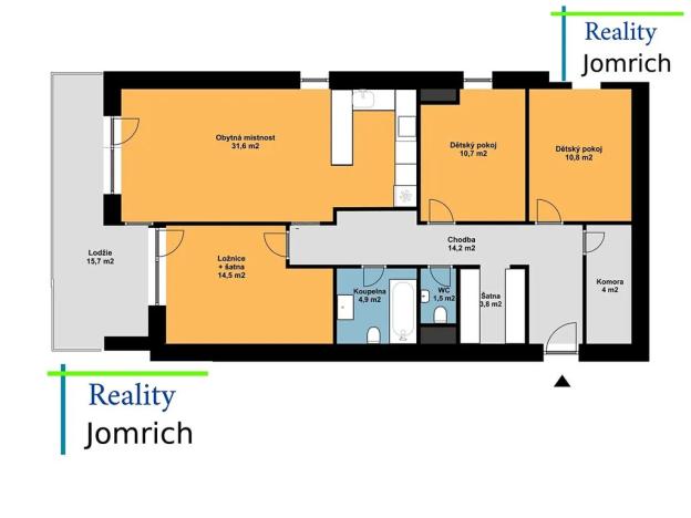 Pronájem bytu 4+kk, Turnov, Žižkova, 96 m2