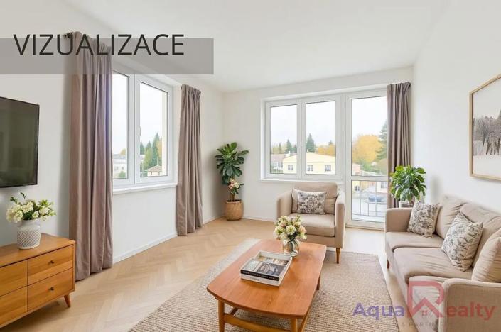 Prodej podílu bytu 2+1, Bukovany, 54 m2