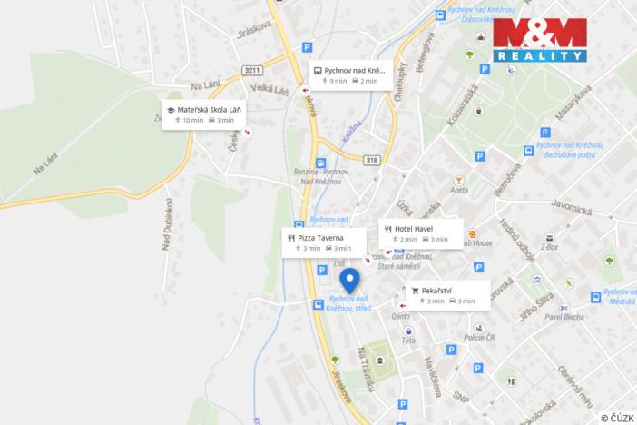 Pronájem bytu 2+1, Rychnov nad Kněžnou, Na Trávníku, 65 m2