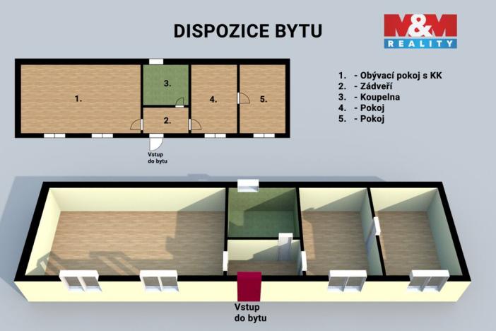 Prodej bytu 3+kk, Slušovice, Dlouhá, 83 m2