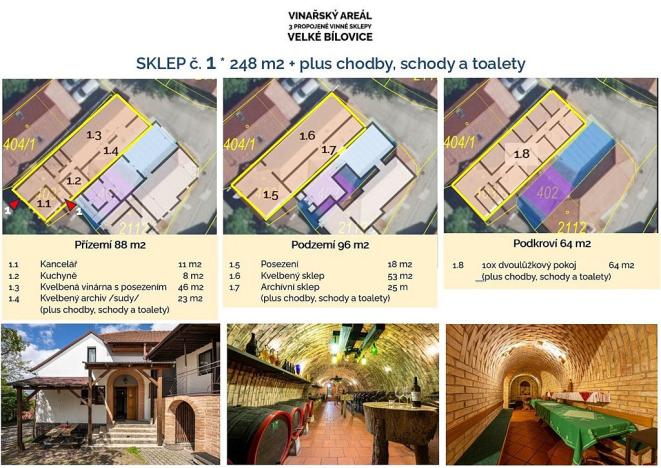 Prodej komerční, Velké Bílovice, 508 m2