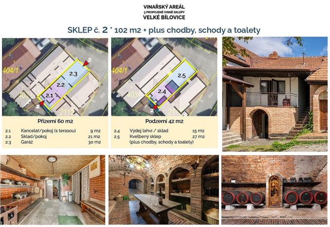 Prodej komerční, Velké Bílovice, 508 m2