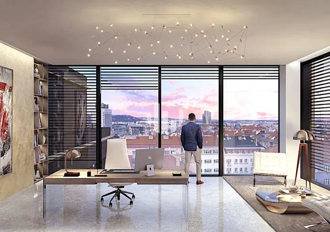 Pronájem kanceláře, Praha - Nusle, Na Pankráci, 1100 m2