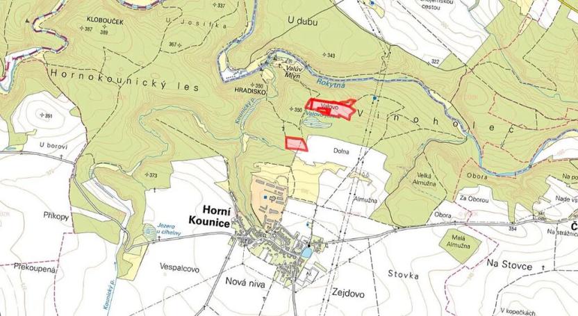Prodej pole, Horní Kounice, 60207 m2